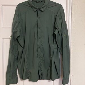 Arc'teryx Forest Green Casual Button Down Shirt